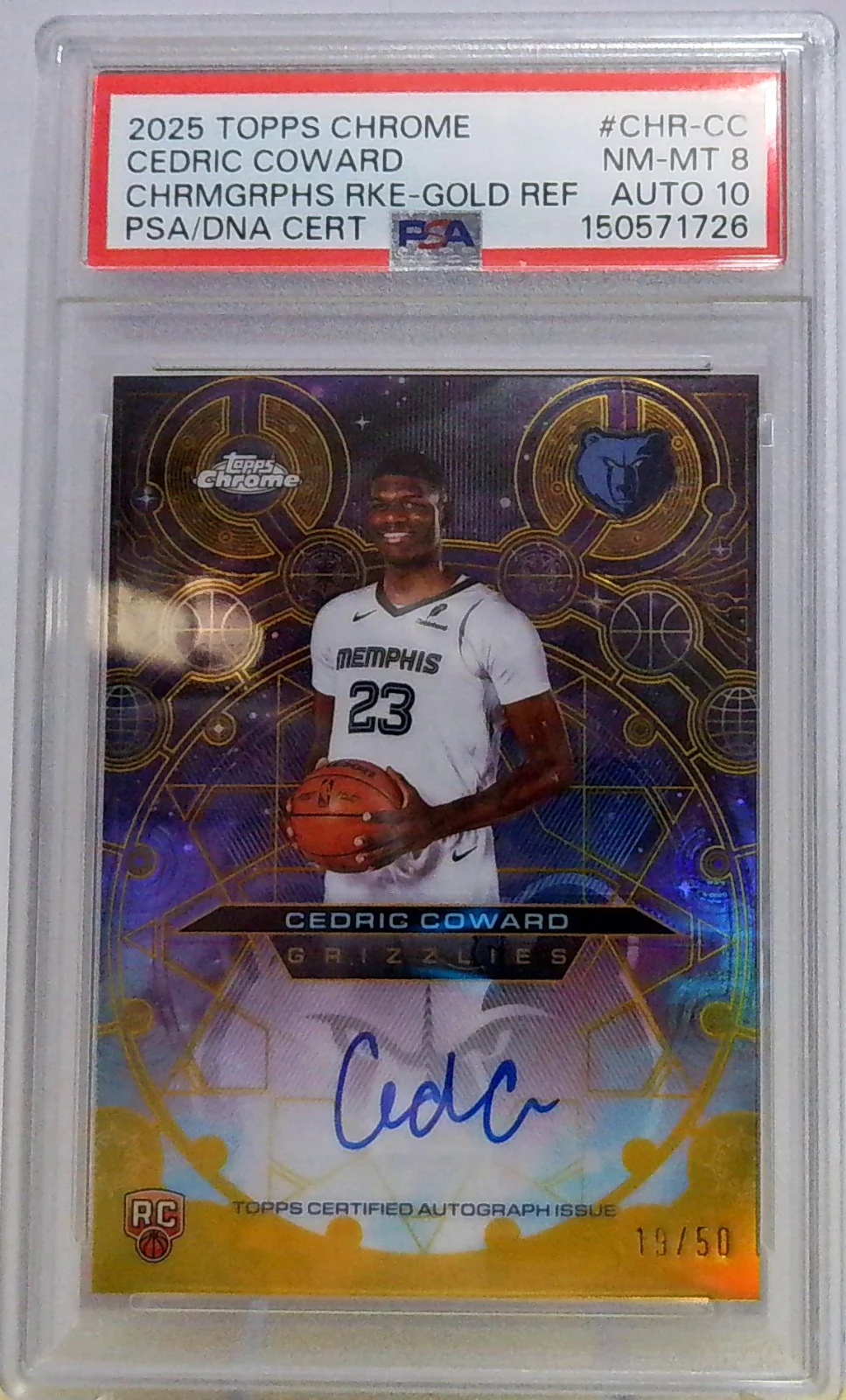 Cedric Coward 2025 Topps Chrome Basketball card
