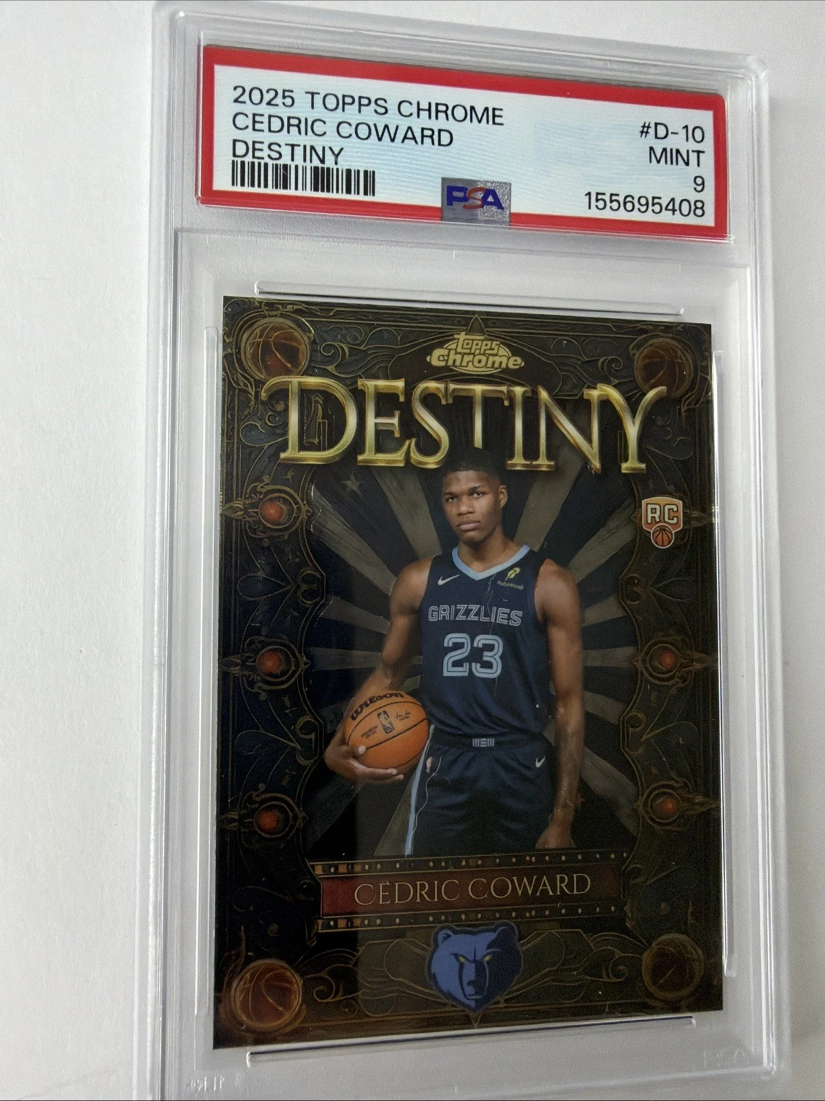 Cedric Coward 2025 Topps Chrome Basketball card