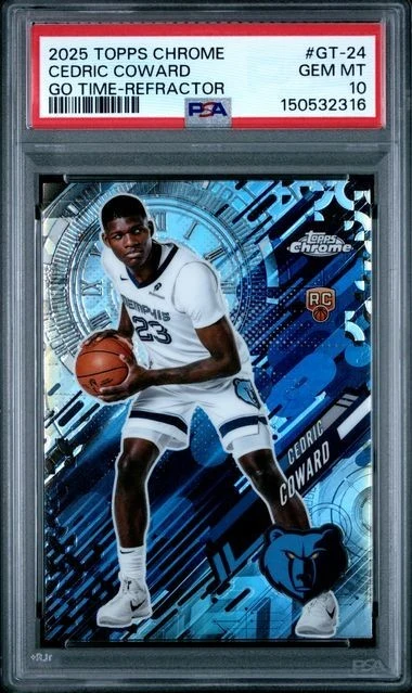 Cedric Coward 2025-26 Topps Chrome card