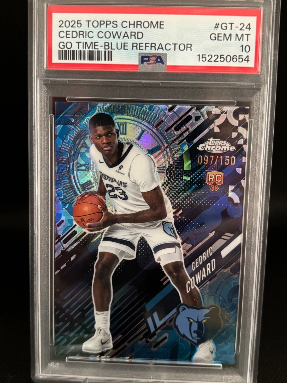 Cedric Coward 2025 Topps Chrome Basketball card