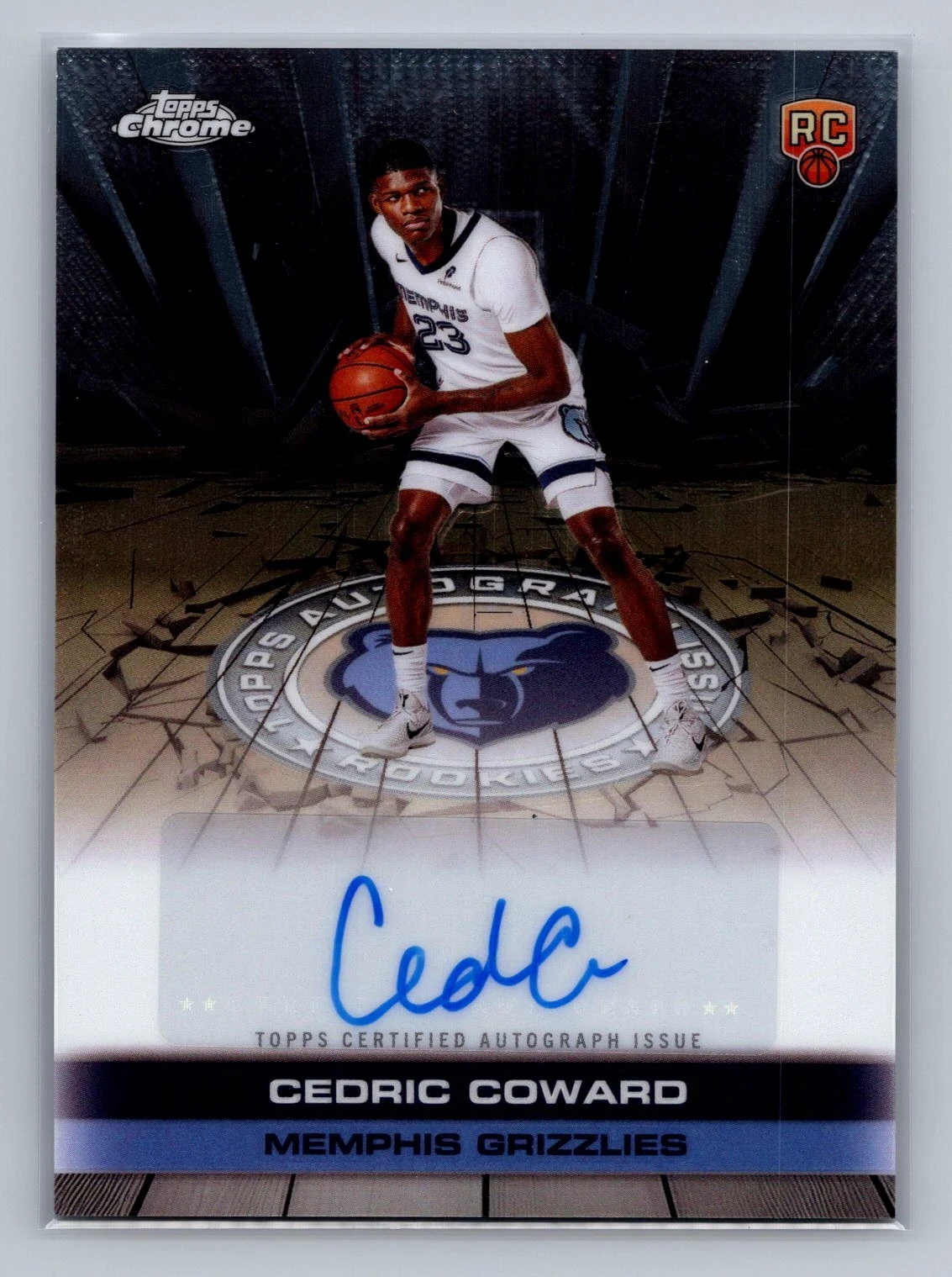 Cedric Coward 2025-26 Topps Chrome card