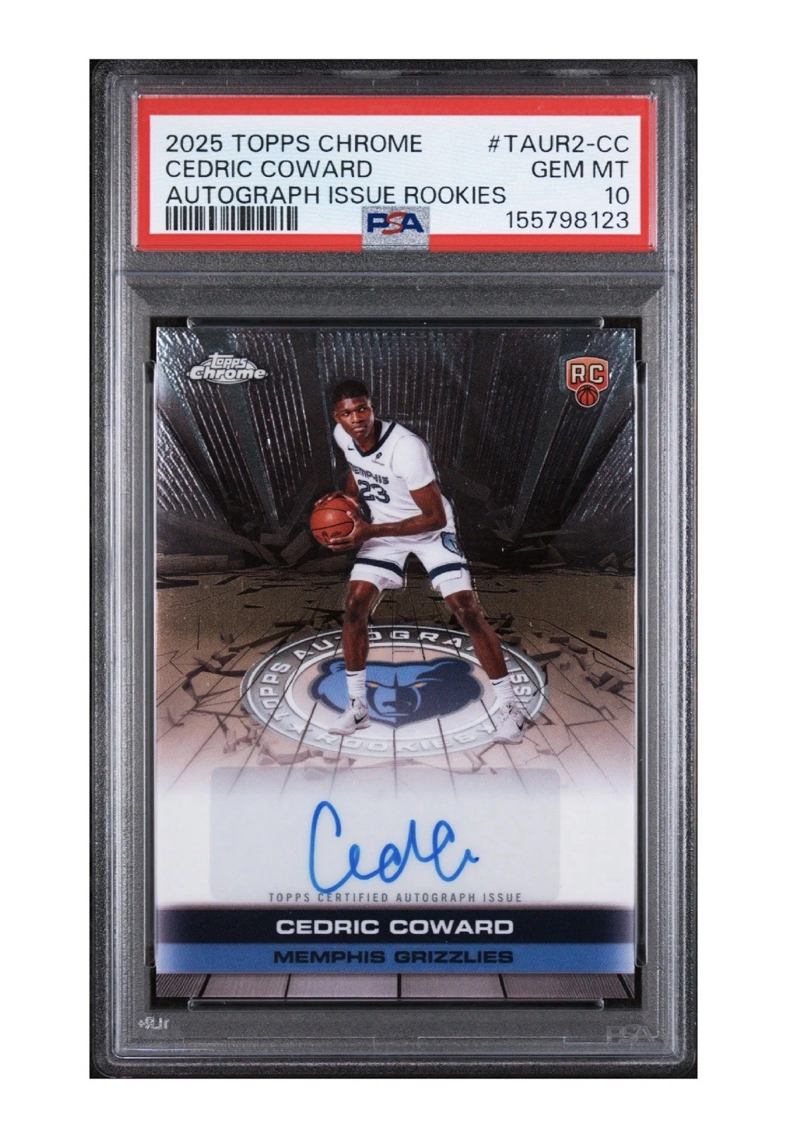 Cedric Coward 2025 Topps Chrome Basketball card