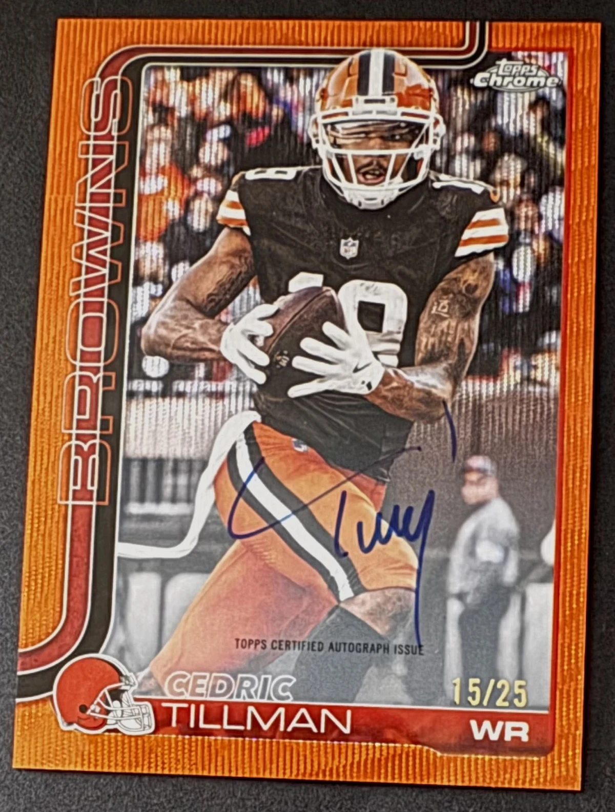 Cedric Tillman 2025 Topps Chrome Football card