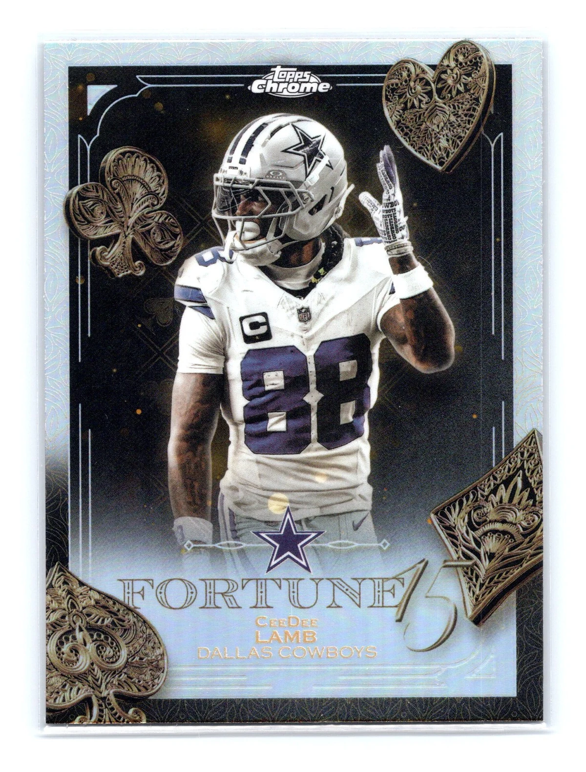 CeeDee Lamb 2025 Topps Chrome Football card