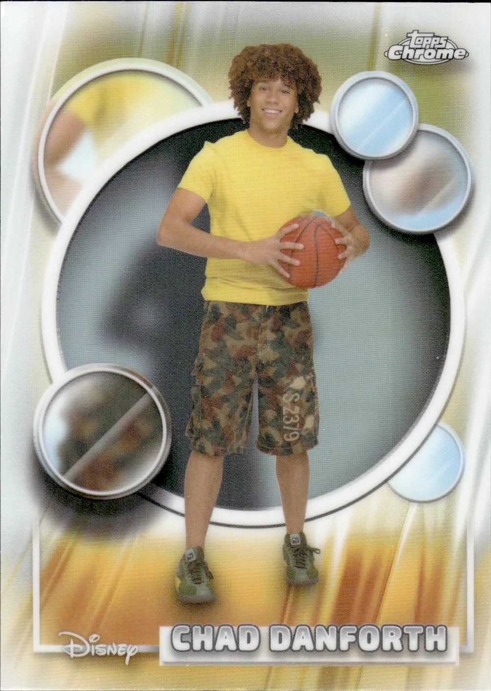 Chad Danforth #186 Refractor 2026 Topps Chrome Disney trading card - Front