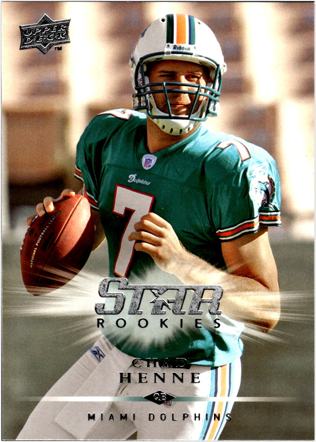 Chad Henne 2008 Upper Deck #ERC-CH Excell Star Rookies football rookie card - Front