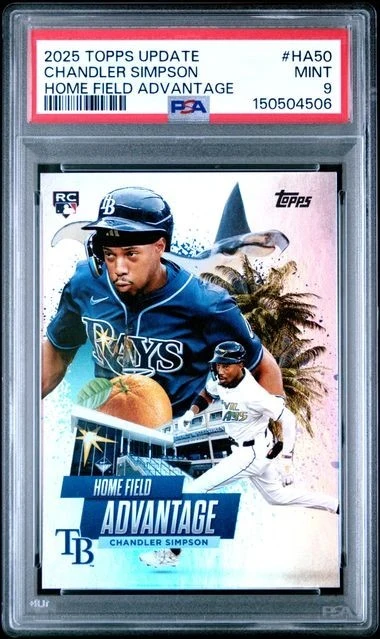Chandler Simpson #HA-50 2025 Topps Update Series Baseball Home Field Advantage front