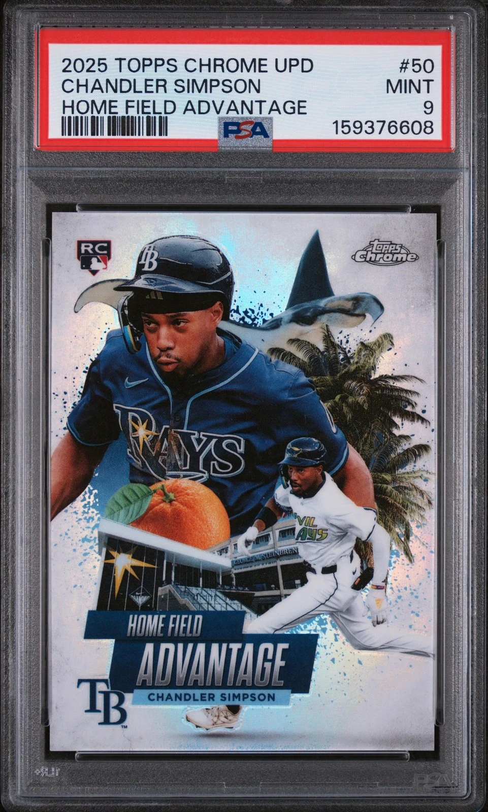 Chandler Simpson #HA-50 2025 Topps Update Series Baseball Home Field Advantage front