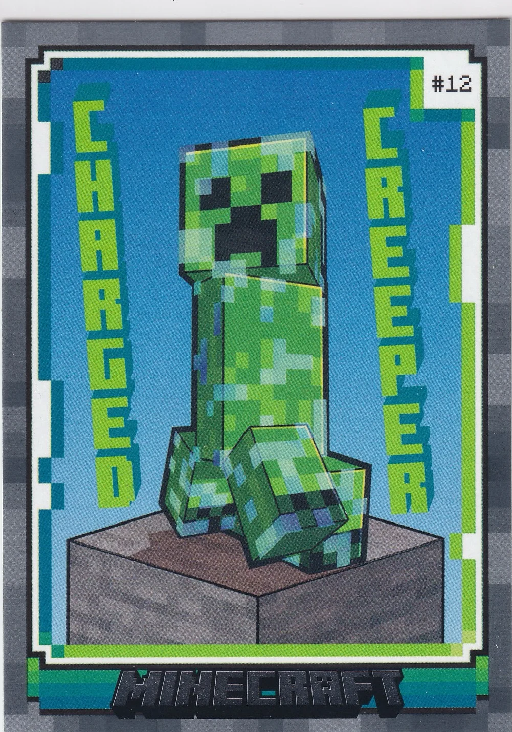 Charged Creeper 2024 Minecraft #12 Character trading card - Front