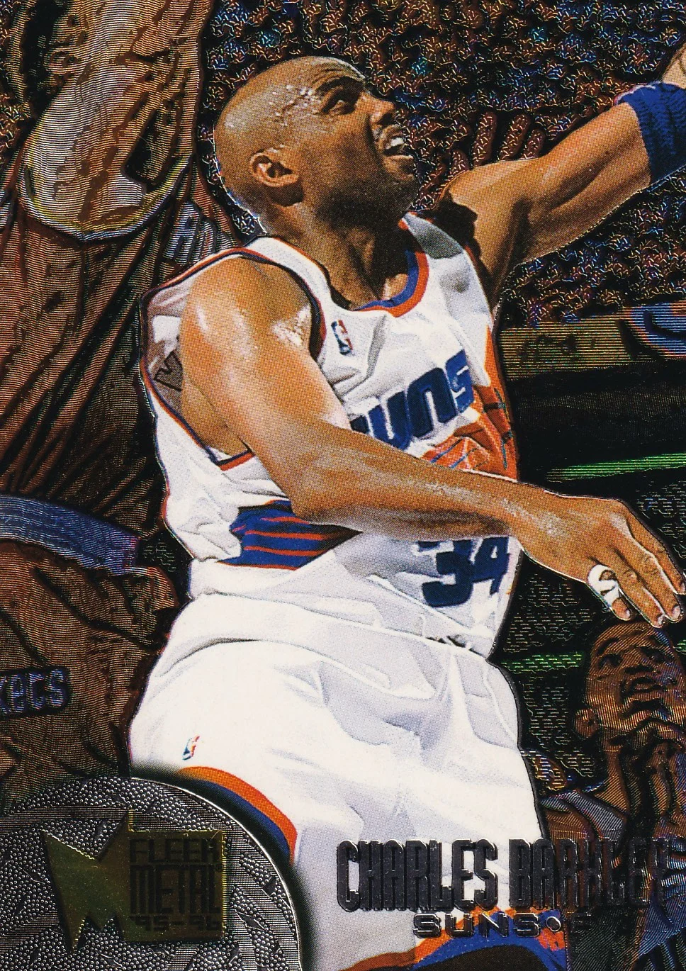 Charles Barkley 1995-96 Metal #84 basketball card - Front