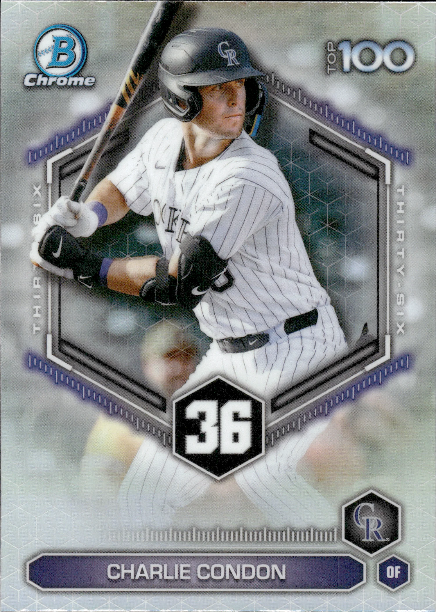 Charlie Condon #BTP-36 2026 Topps Bowman Chrome Baseball Top 100 baseball card - Front