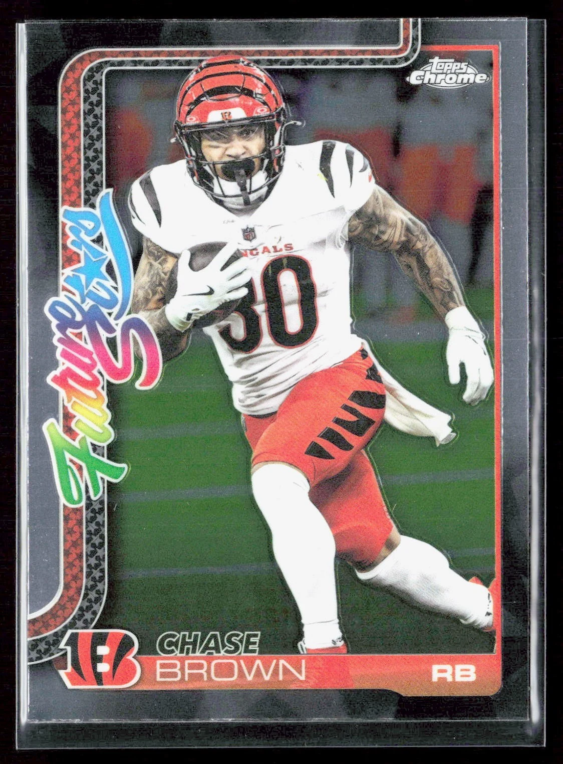 Chase Brown 2025 Topps Chrome Football card