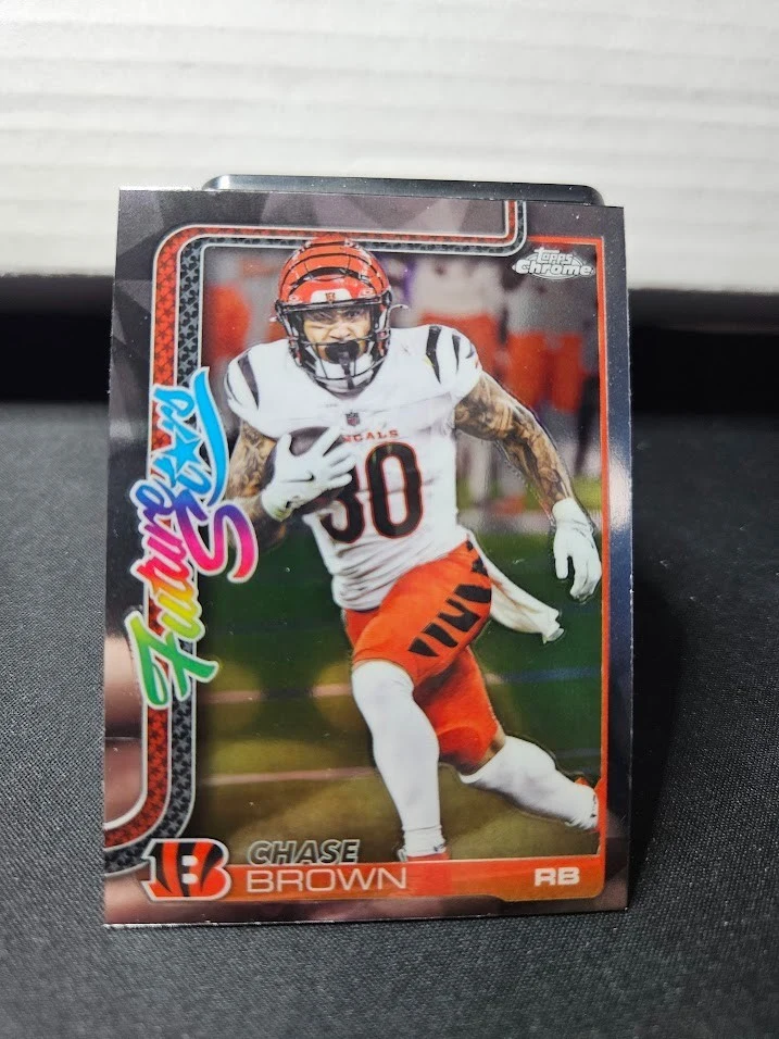 Chase Brown 2025 Topps Chrome Football card
