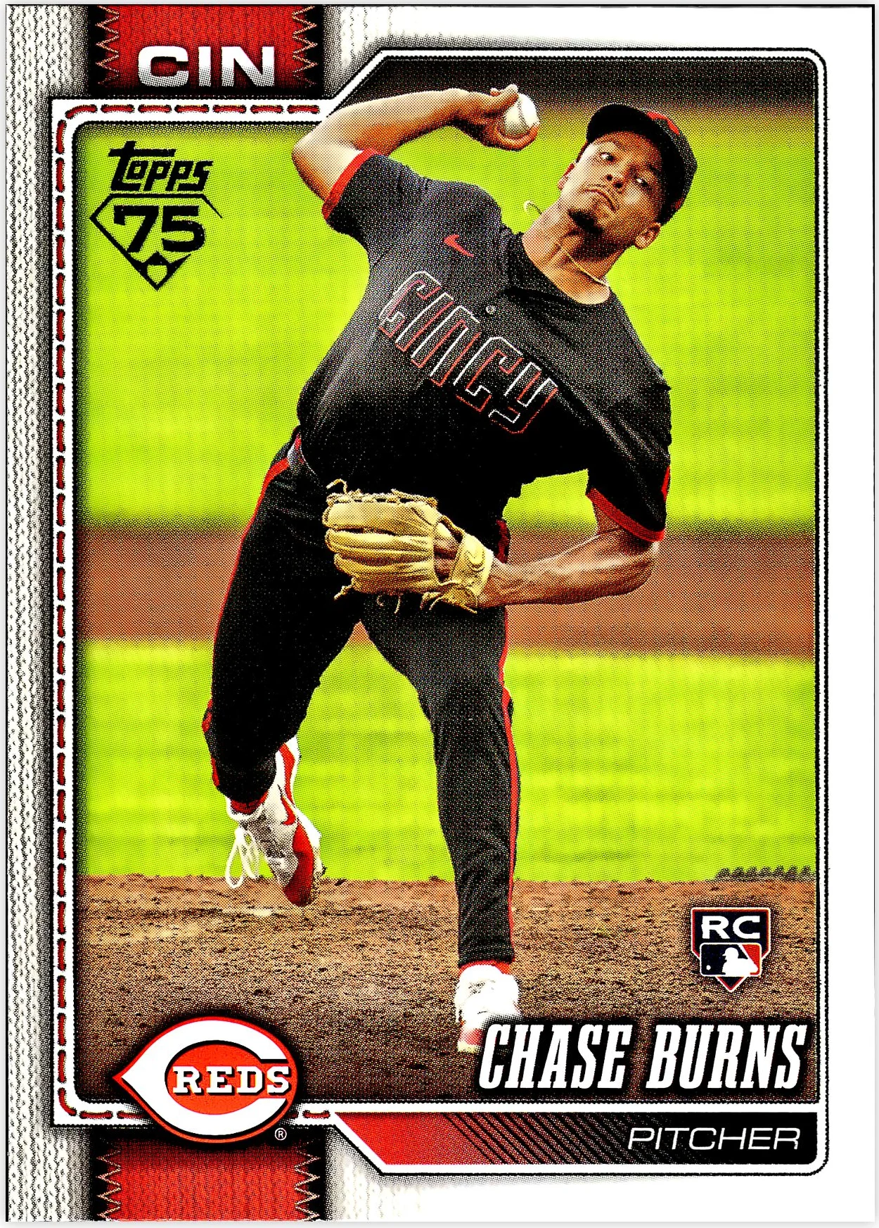 Chase Burns 2026 Topps #312 baseball rookie card - Front
