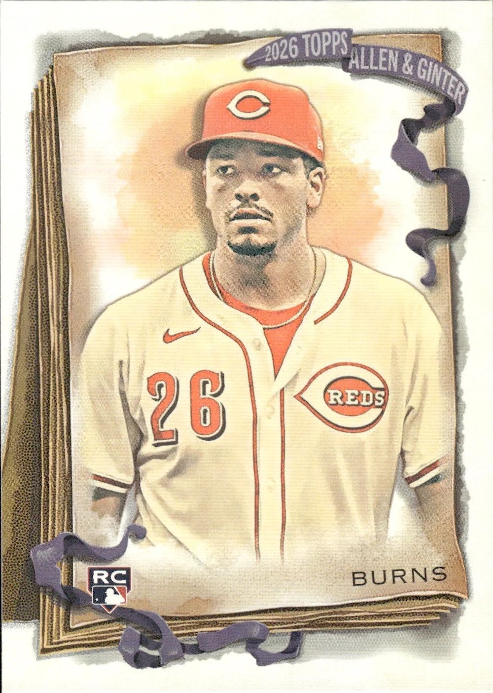 Chase Burns #232 Rookie Card 2026 Topps Allen & Ginter trading rookie card - Front