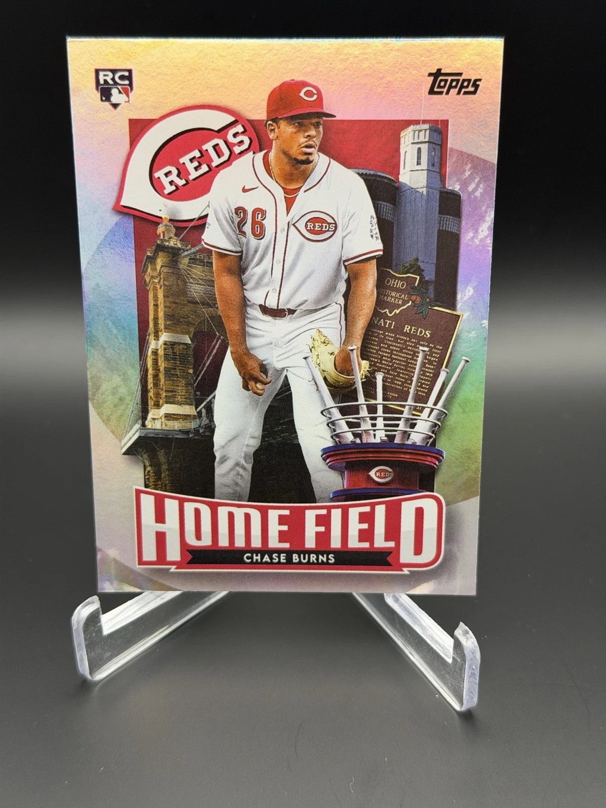 Chase Burns #HA-16 2026 Topps Series 1 Baseball Home Field Advantage front