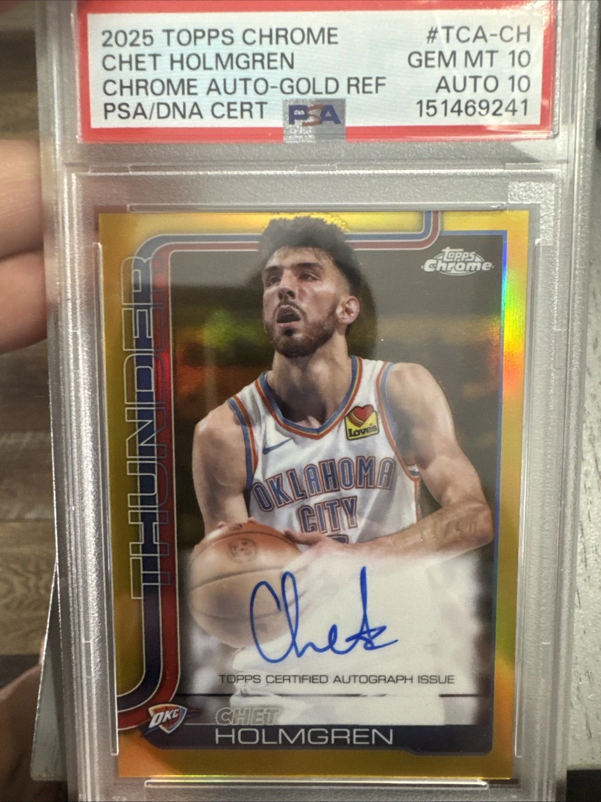 Chet Holmgren 2025 Topps Chrome Basketball card