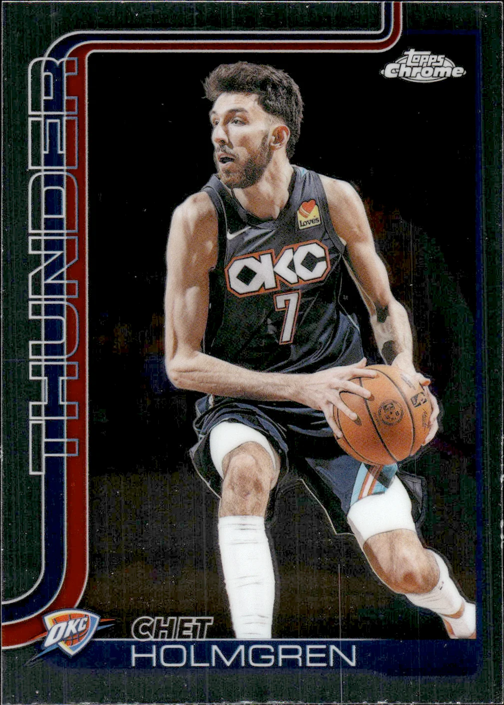 Chet Holmgren #31 2025 Topps Chrome Update Basketball basketball card - Front