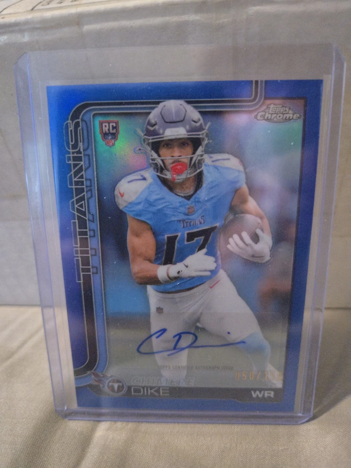 Chimere Dike 2025 Topps Chrome Football card
