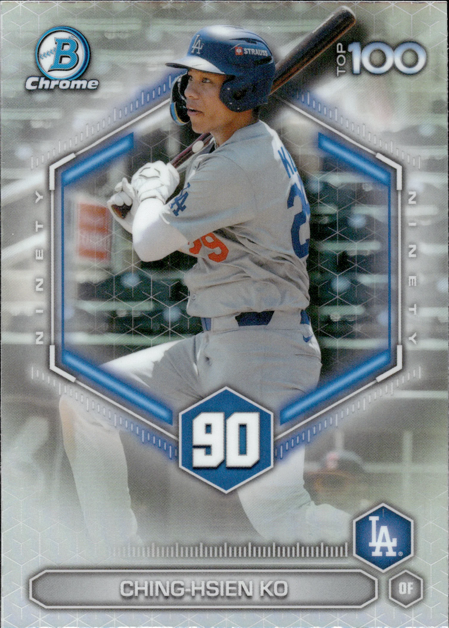Ching-Hsien Ko #BTP-90 2026 Topps Bowman Chrome Baseball Top 100 baseball card - Front