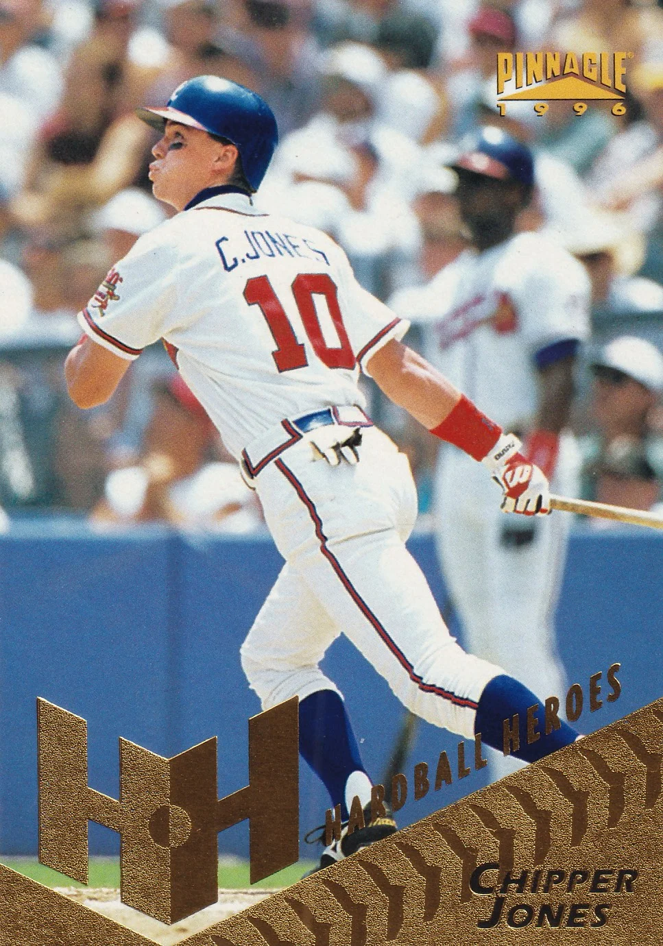 Chipper Jones 1996 Pinnacle #266 baseball card - Front