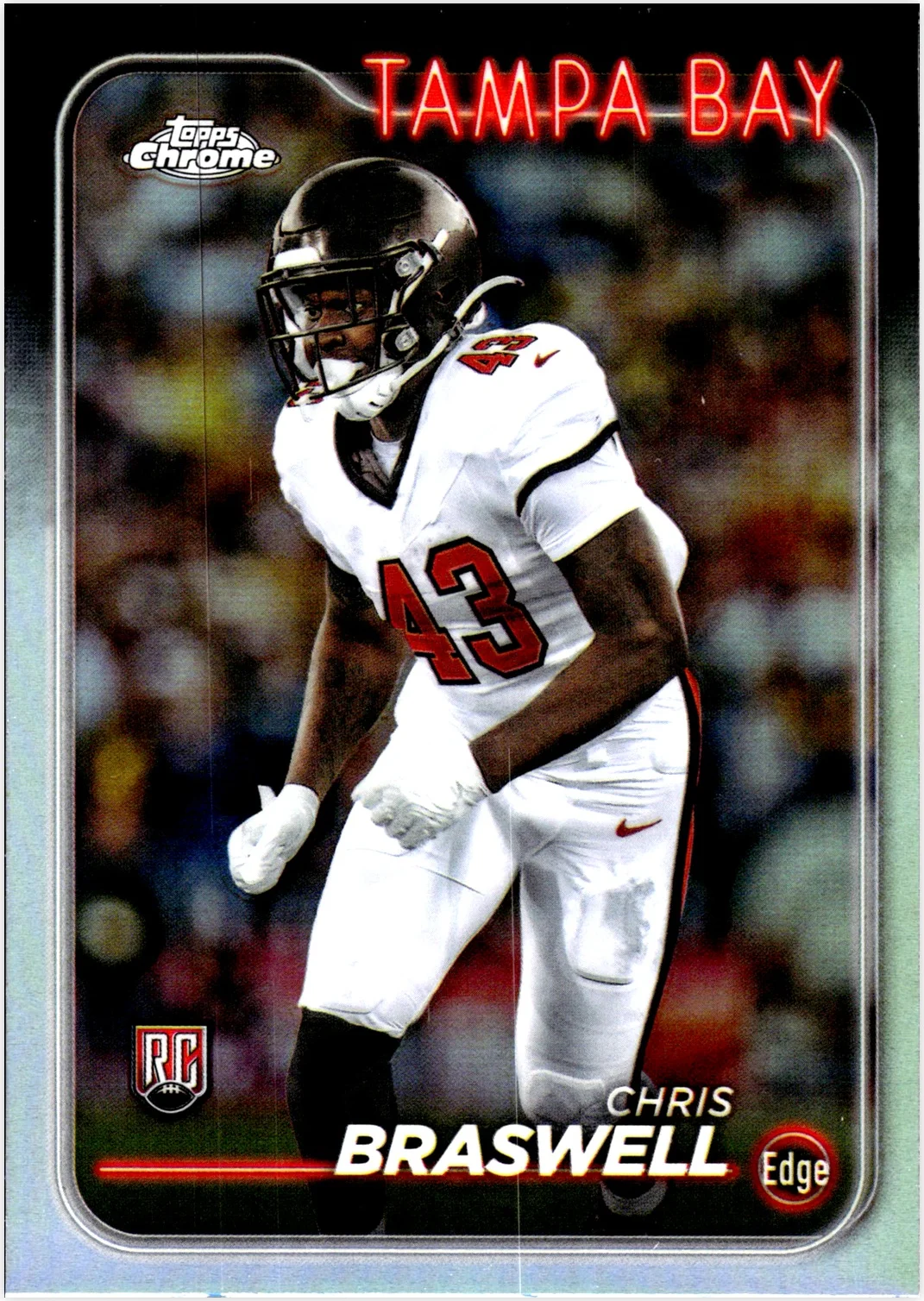 Chris Braswell 2024 Topps Chrome #246 football rookie card - Front