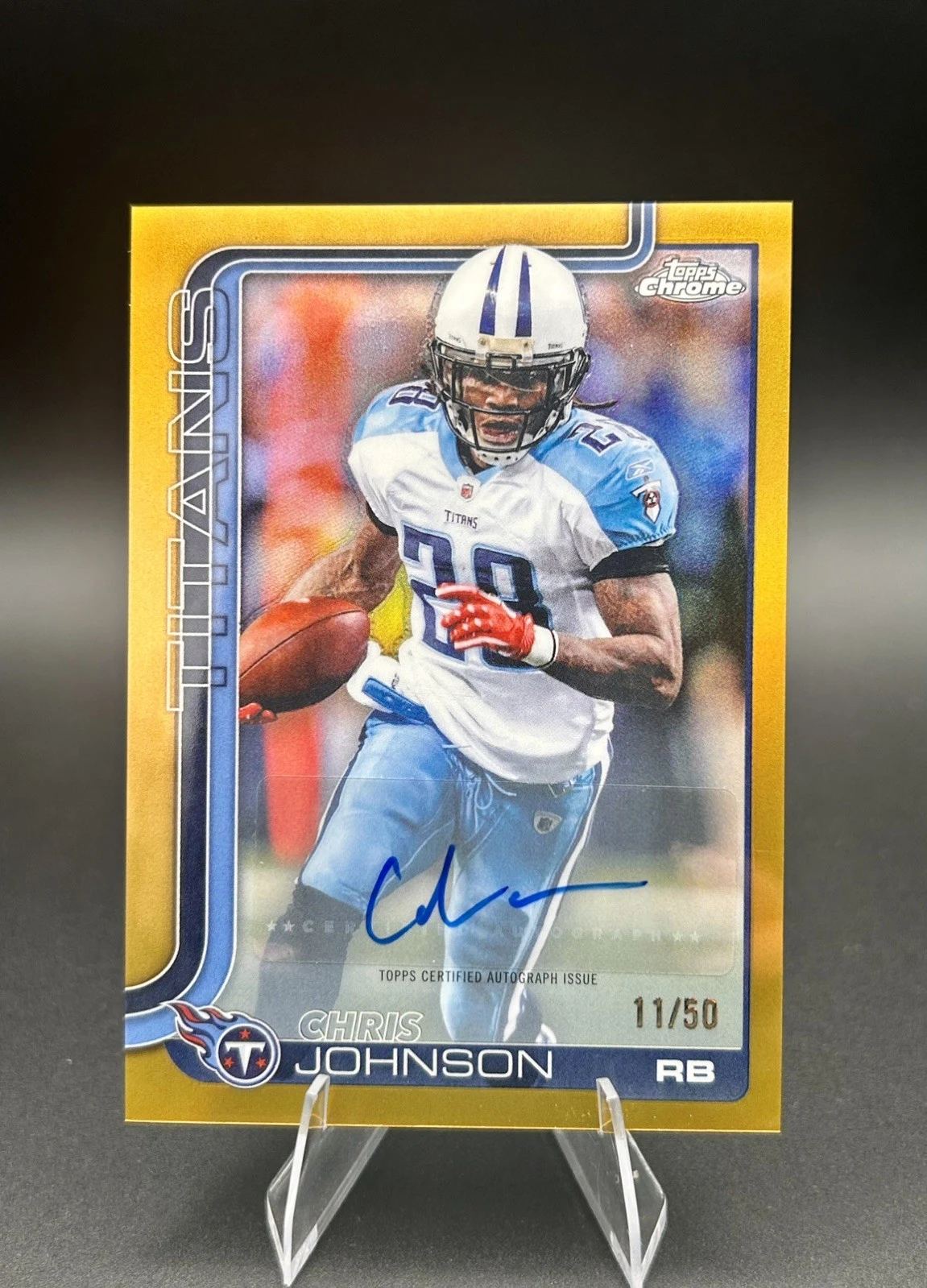 Chris Johnson 2025 Topps Chrome Football card