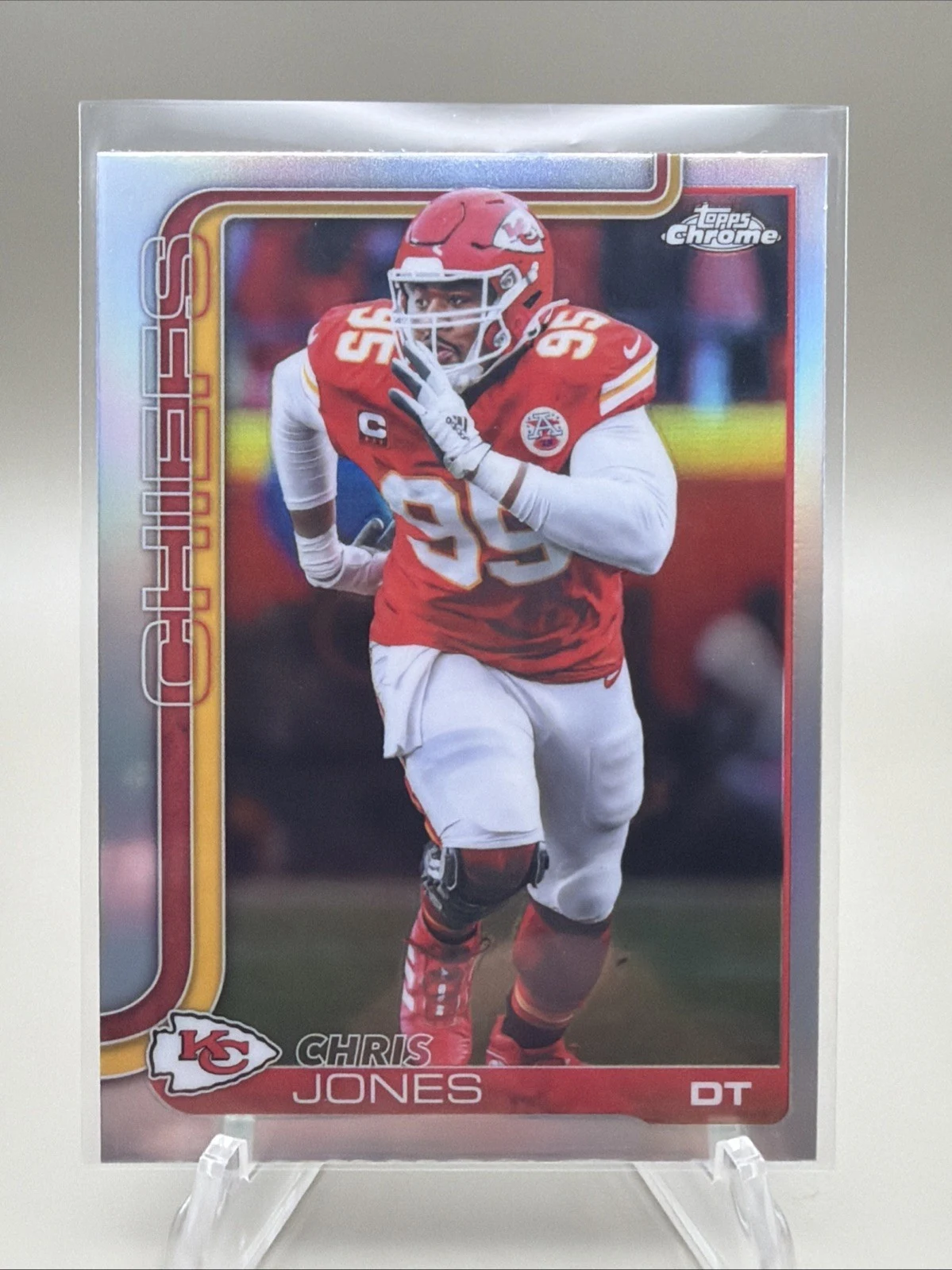 Chris Jones 2025 Topps Chrome Football card