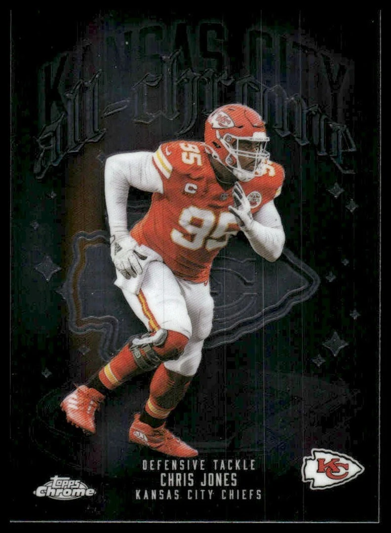 Chris Jones 2025 Topps Chrome Football card