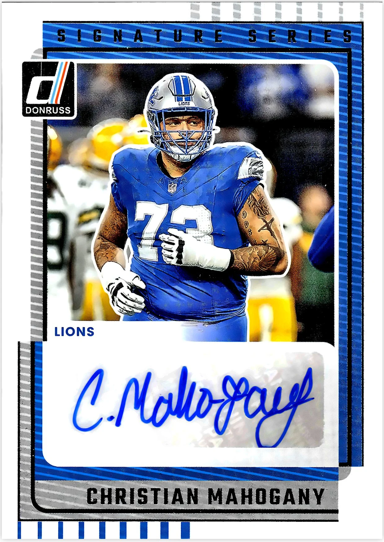 Christian Mahogany 2025 Donruss #SS-CMY Signature Series football card - Front