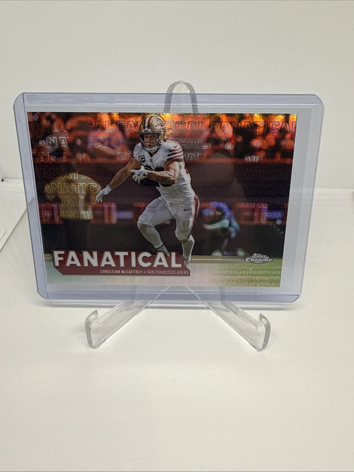 Christian McCaffrey 2025 Topps Chrome Football card