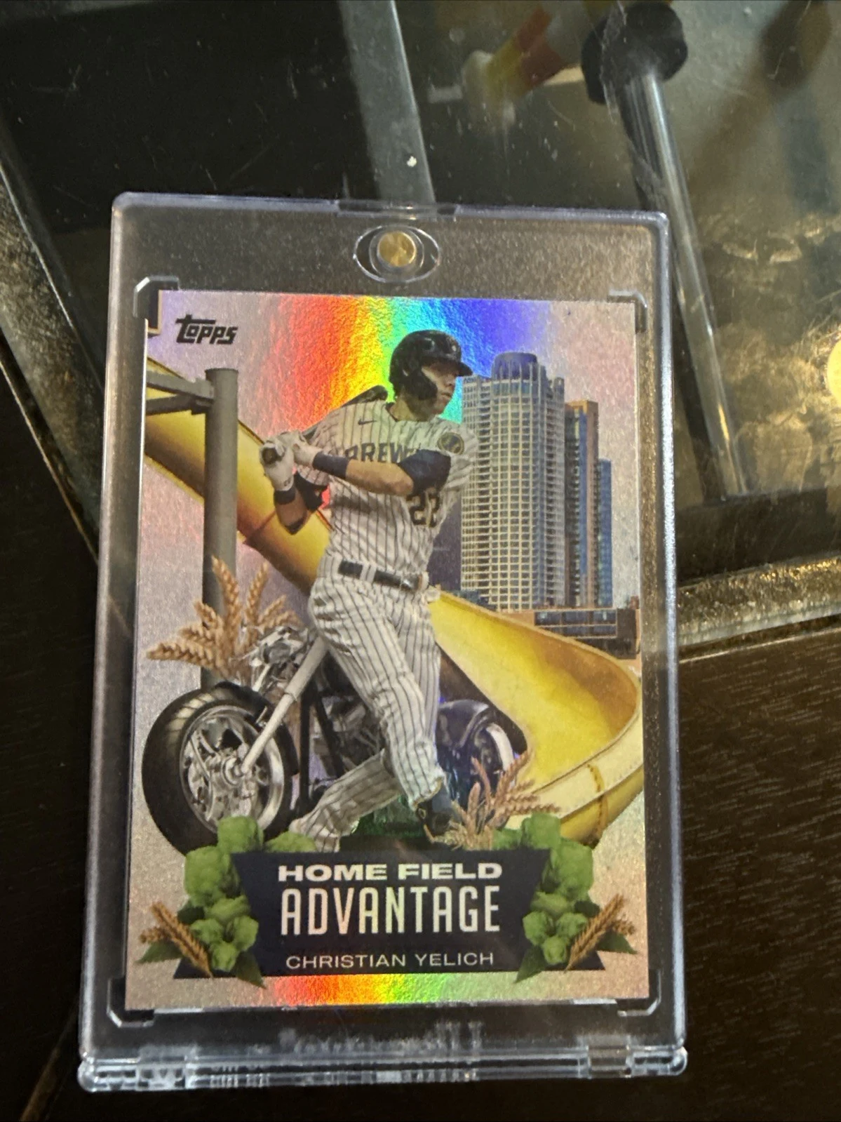 Christian Yelich #HA-13 2022 Topps Baseball Home Field Advantage front