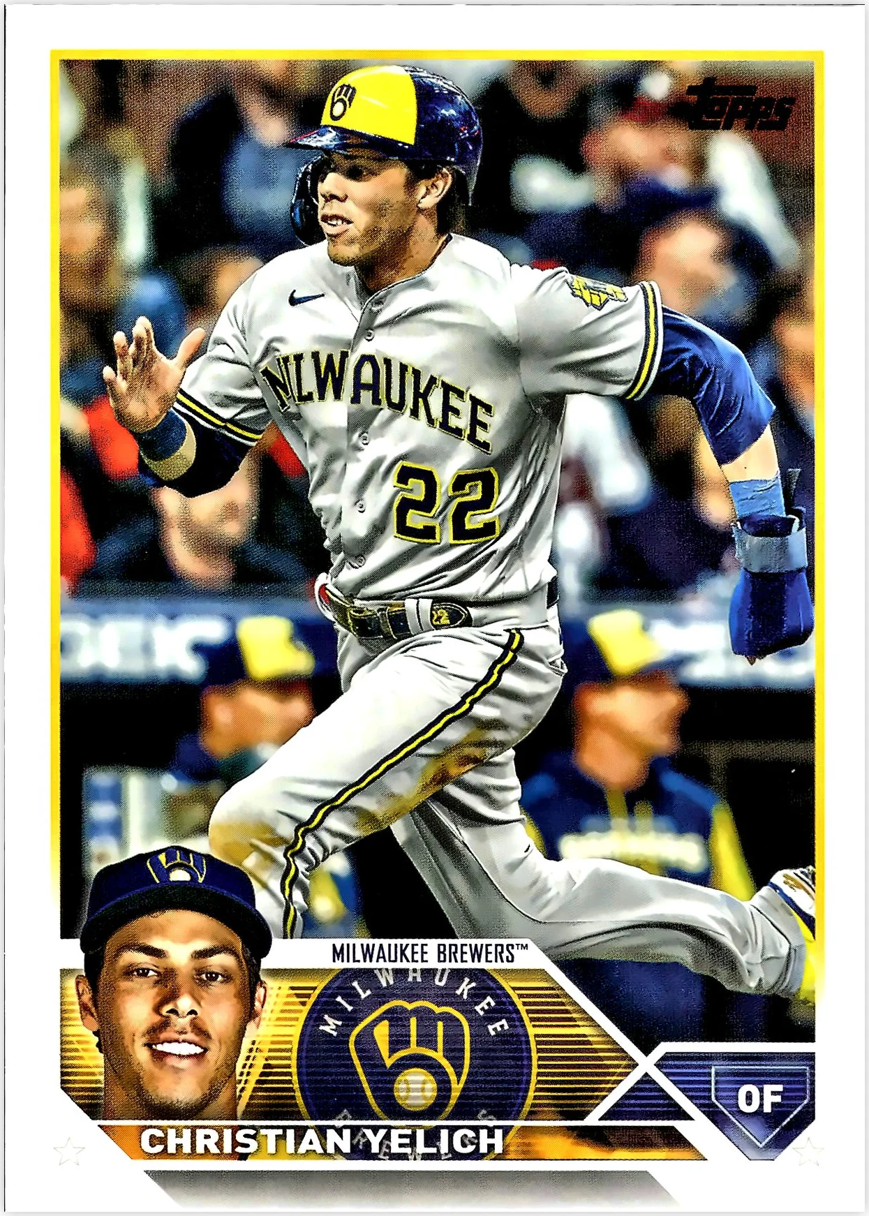 Christian Yelich 2023 Topps #192 baseball card - Front