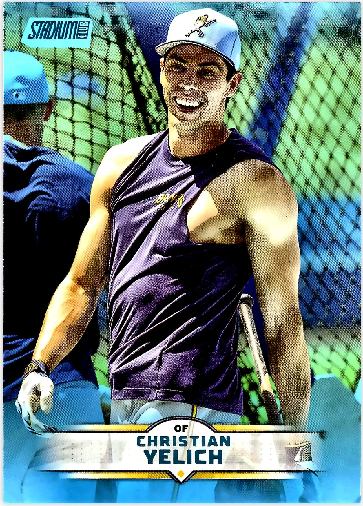 Christian Yelich 2025 Stadium Club #171 Light Blue Foil baseball card - Front