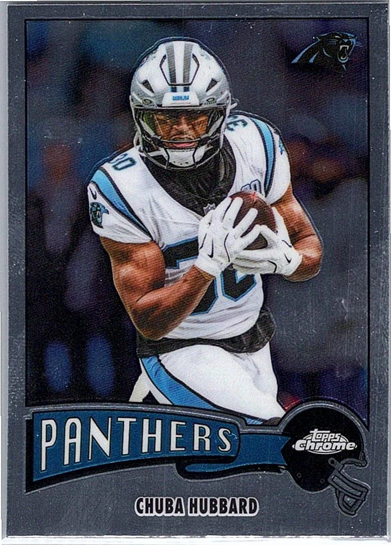 Chuba Hubbard 2025 Topps Chrome Football card