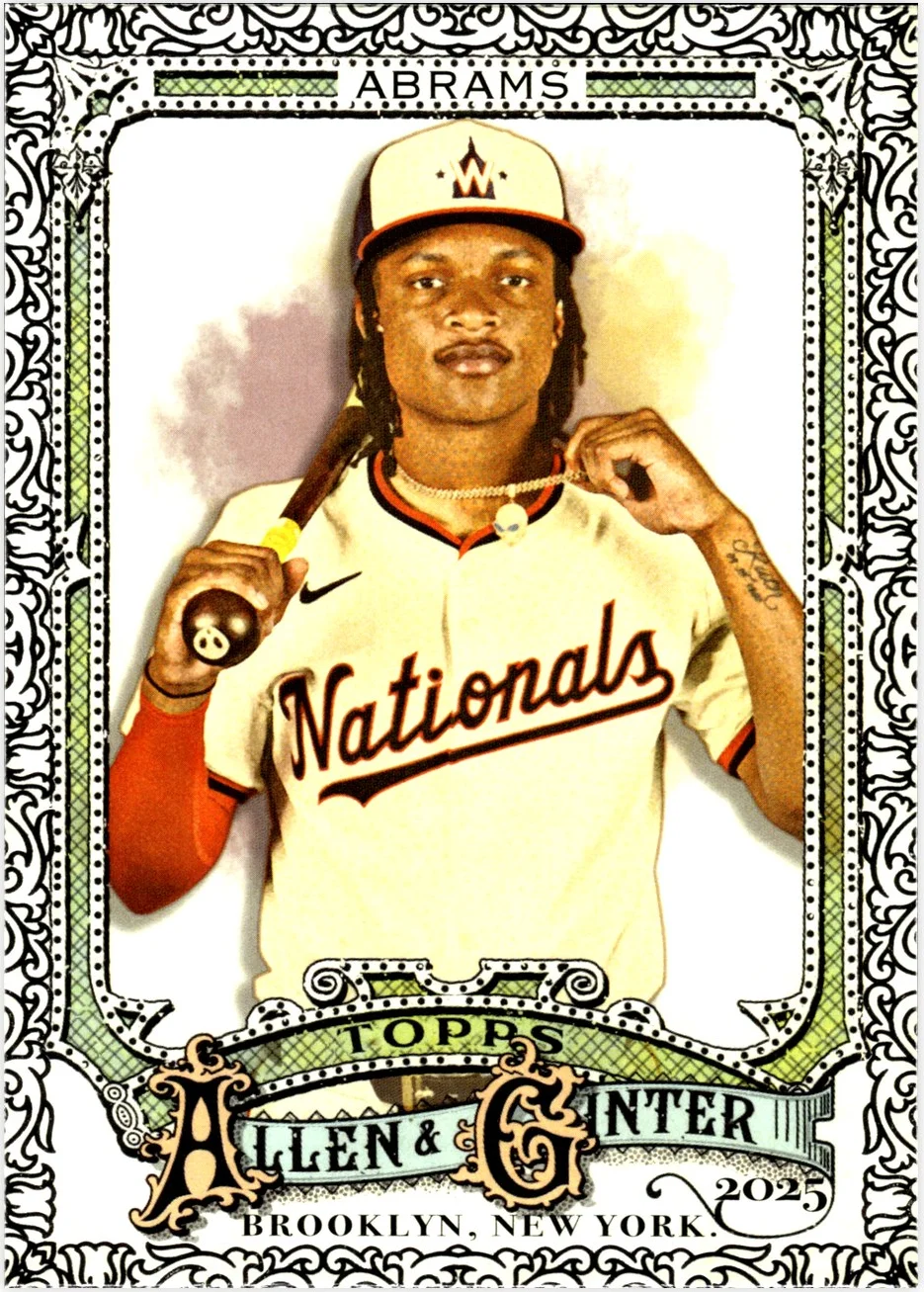 CJ Abrams 2025 Topps Allen & Ginter #90 Foil Filagree baseball card - Front