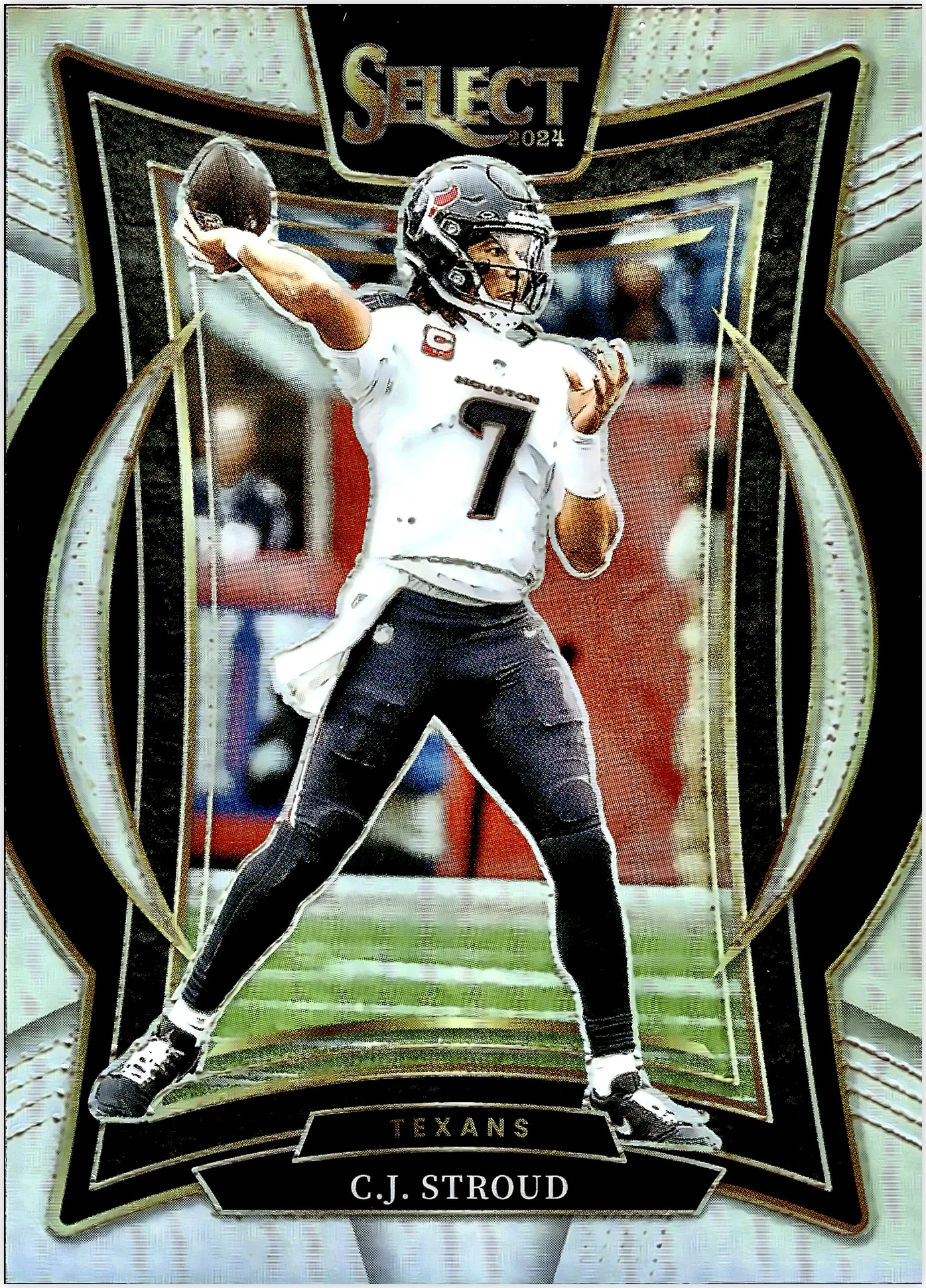 C.J. Stroud 2024 Panini Select #42 Silver Prizm football card - Front