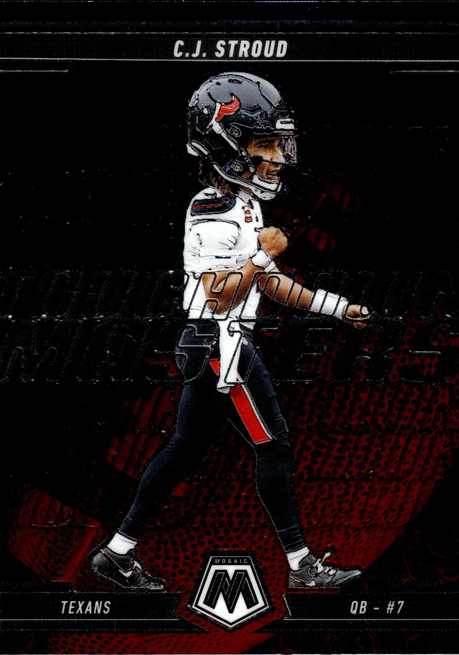 C.J. Stroud 2025 Panini Mosaic #11 Touchdown Masters Mosaic football card - Front