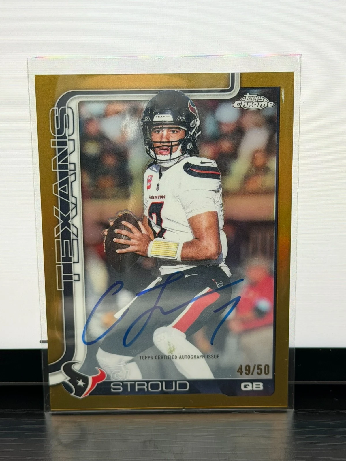 C.J. Stroud 2025 Topps Chrome Football card