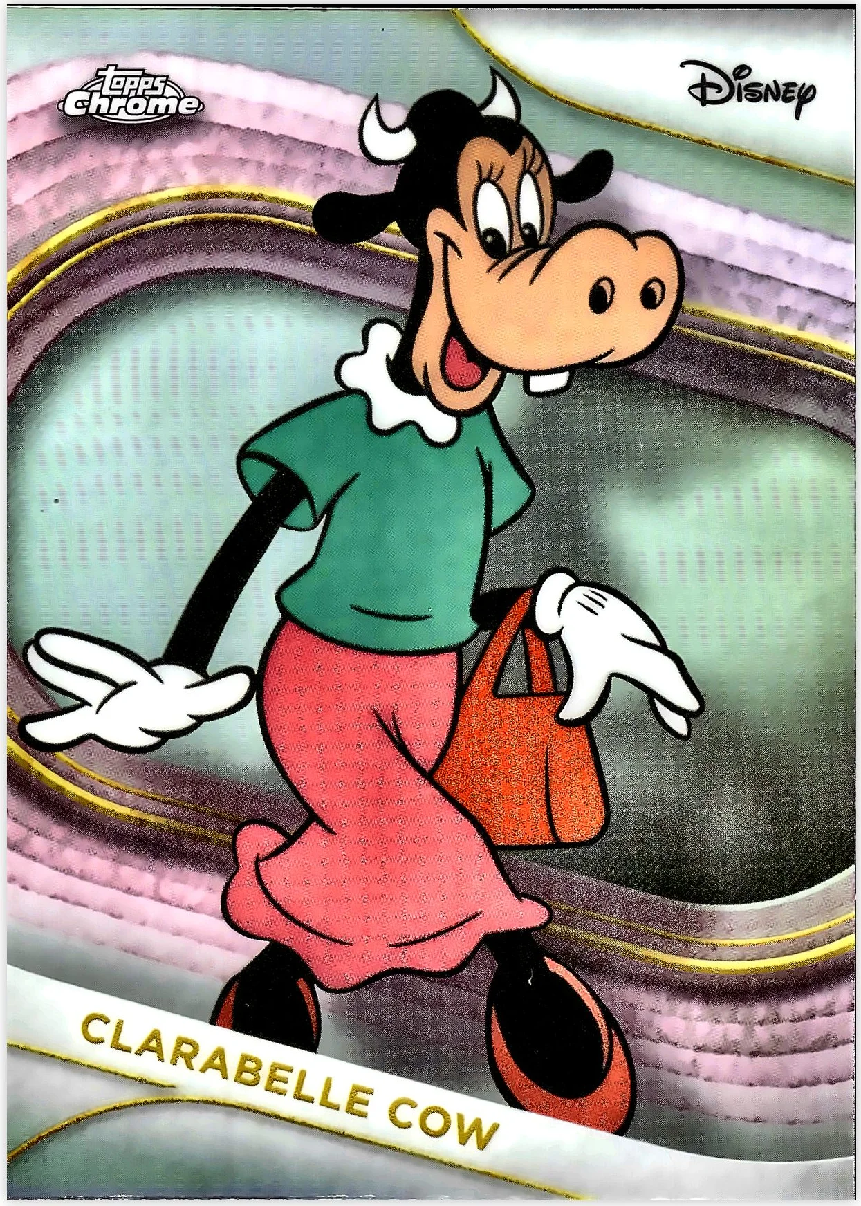 Clarabelle Cow 2025 Topps Chrome Disney #165 Refractor trading card - Front