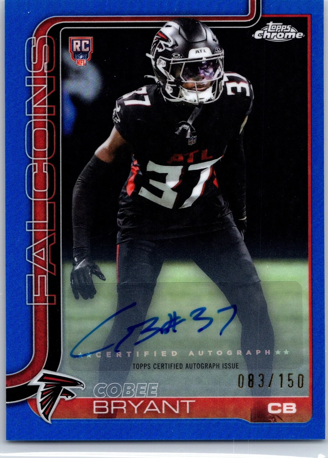 Cobee Bryant 2025 Topps Chrome Football card