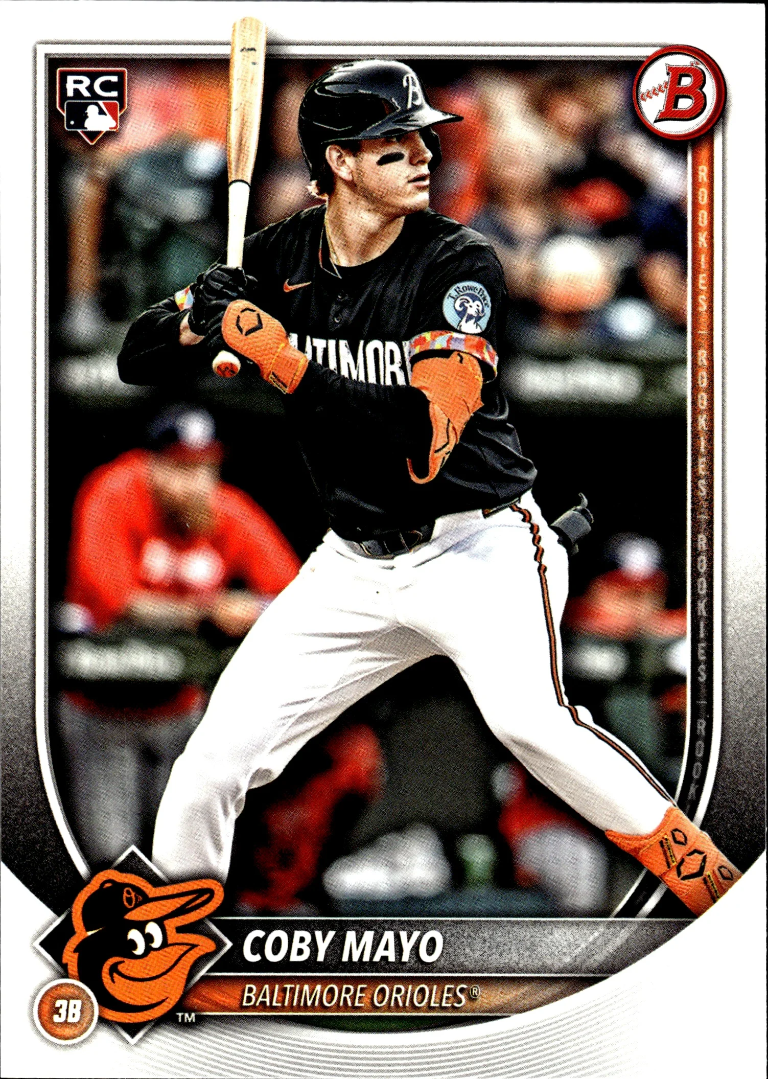 Coby Mayo 2025 Bowman #37 baseball rookie card - Front