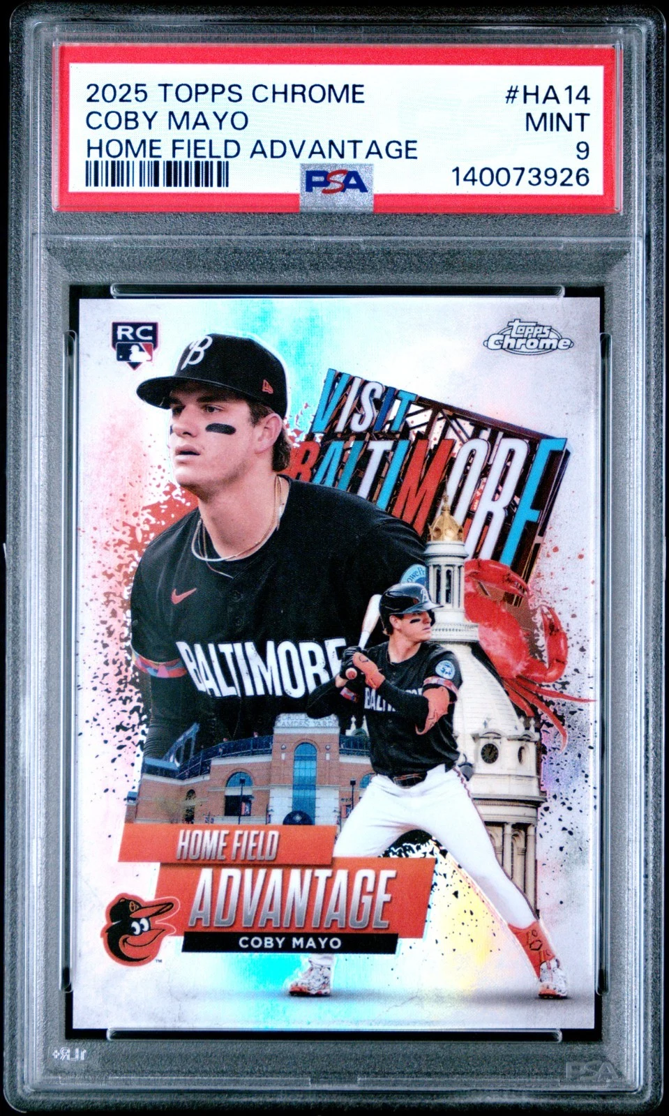 Coby Mayo #HA-14 2025 Topps Baseball Home Field Advantage front