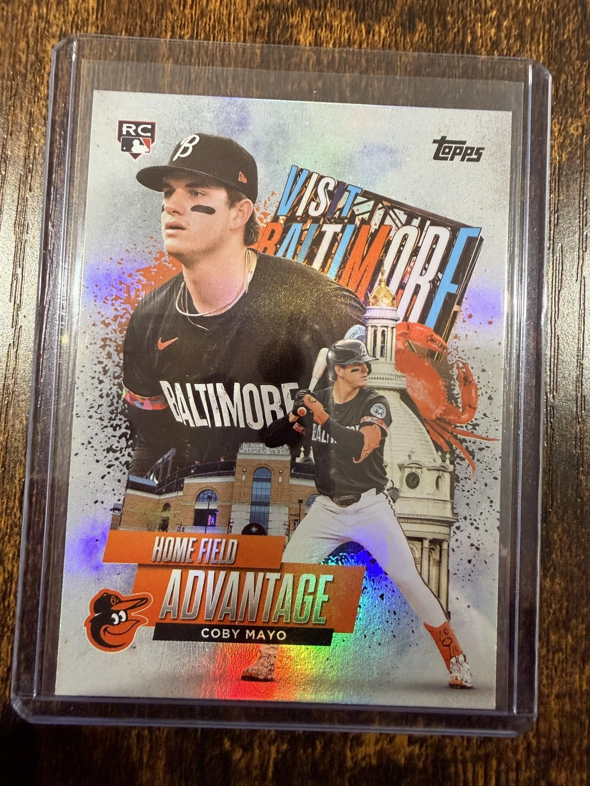 Coby Mayo #HA-14 2025 Topps Series 1 Baseball - Celebration Series Home Field Advantage front