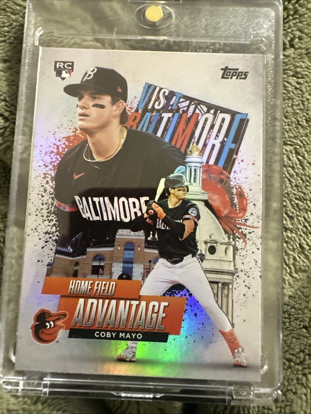 Coby Mayo #HA-14 2025 Topps Series 1 Baseball - Celebration Series Home Field Advantage front