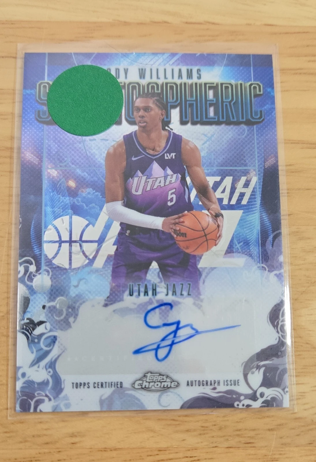 Cody Williams 2025 Topps Chrome Basketball card