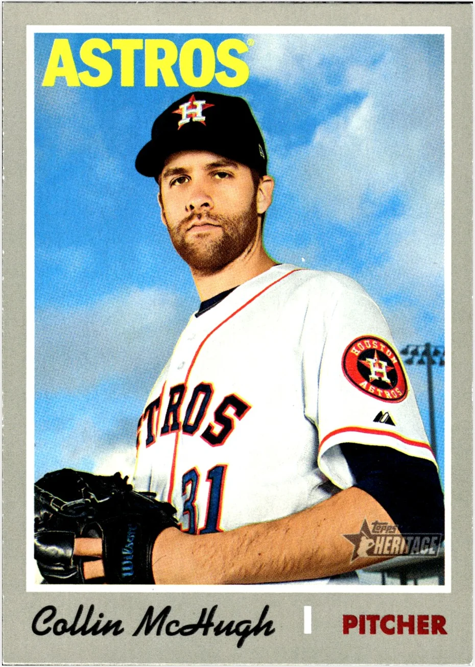 Collin McHugh 2019 Topps Heritage #155 baseball card - Front