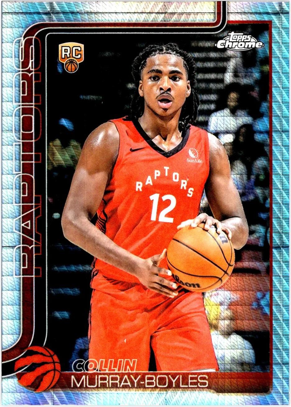 Collin Murray-Boyles 2025-26 Topps Chrome #259 X-Fractor basketball rookie card - Front