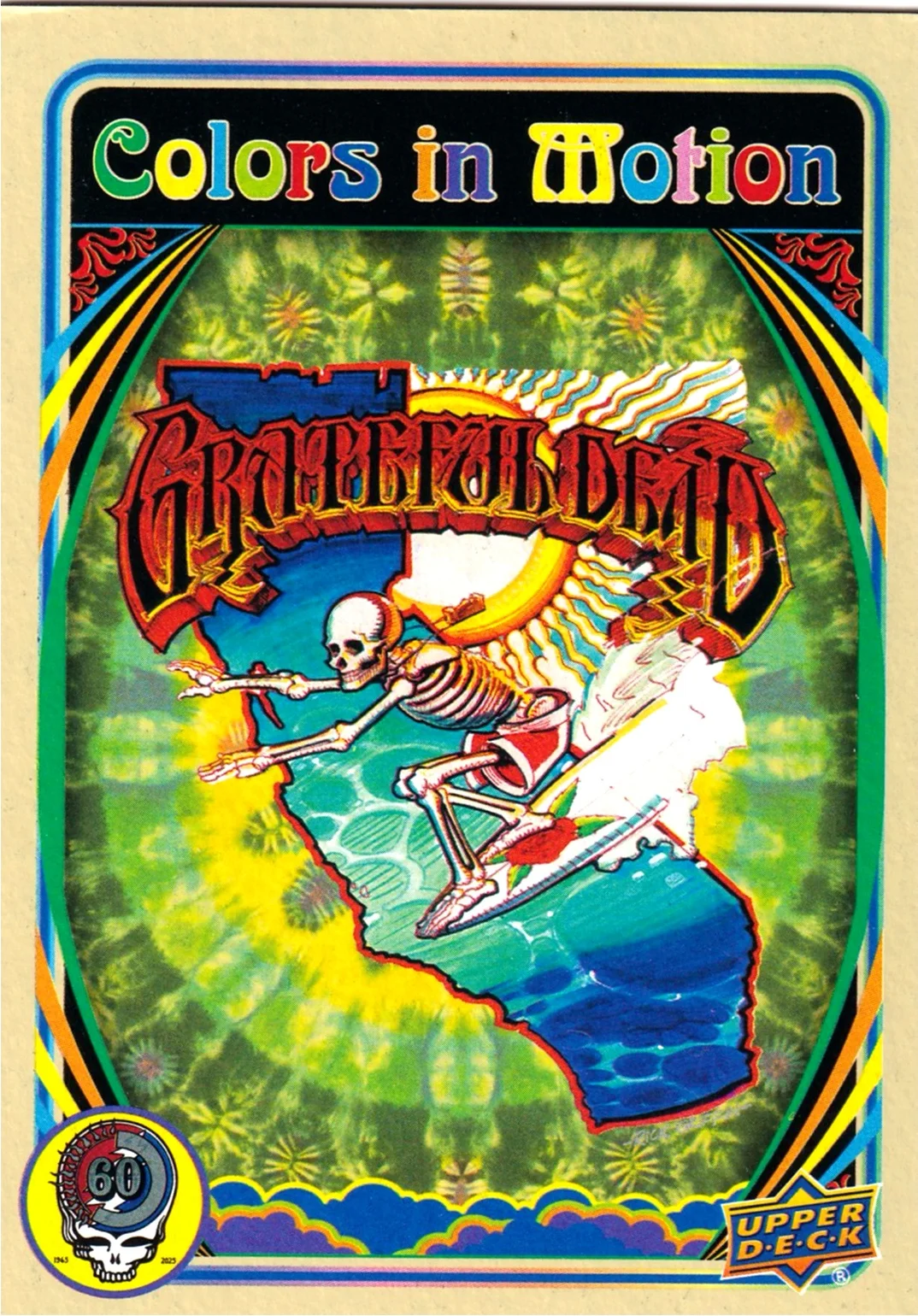Colors in Motion 2025 Upper Deck Grateful Dead 60 Years So Far #22 trading card - Front