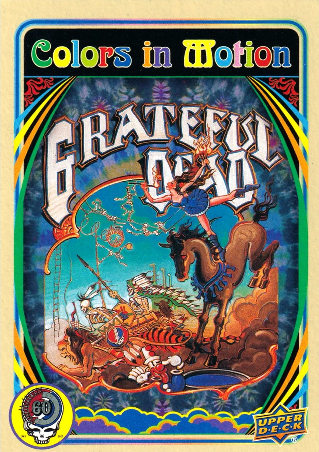 Colors in Motion 2025 Upper Deck Grateful Dead 60 Years So Far #27 trading card - Front